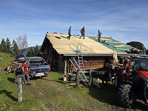 Dachdecken Bergbundhütte